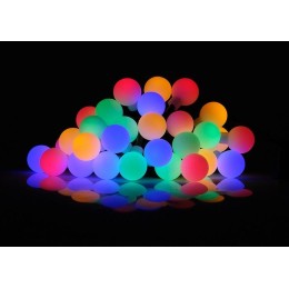 Светильник светодиодный SLR-G07-30M садовый; гирлянда матов. шарики мультицвет солнечная батарея ФАZ