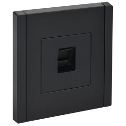 Розетка компьютерная RJ45 кат.6 FORTE&PIANO FP131 черн. IEK FP-K10-2-K02
