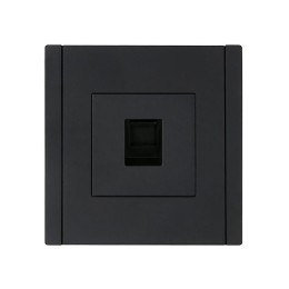 Розетка компьютерная RJ45 кат.6 FORTE&PIANO FP131 черн. IEK FP-K10-2-K02