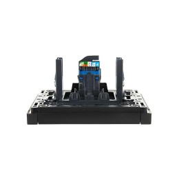Розетка компьютерная RJ45 кат.6 FORTE&PIANO FP131 черн. IEK FP-K10-2-K02