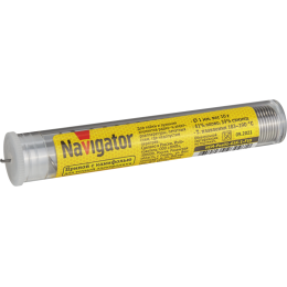 Припой 93 097 NEM-Pos01-61K-1-F10 (ПОС-61; колба; 1мм; 10 г) Navigator 93097