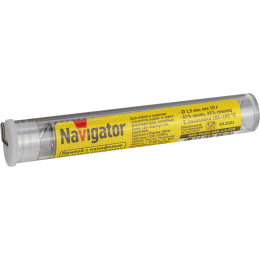 Припой 93 098 NEM-Pos01-61K-1.5-F10 (ПОС-61; колба; 1.5мм; 10 г) Navigator 93098