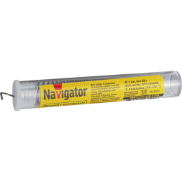 Припой 93 101 NEM-Pos01-63K-1-F10 (ПОС-63; колба; 1мм; 10 г) Navigator 93101