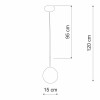 Подвес 1xE14 макс. 40Вт Vitaluce V4872-8/1S