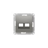 Накладка двойная AtlasDesign для информационных функций типа Keystone сталь SE ATN000990