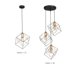 Люстра 3xE27 макс. 40Вт Vitaluce V4943-1/3S