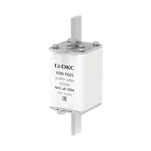 Предохранитель YON ножевого типа FG1 200А 400В хар-ка aR DKC 1FG01-0200-400V-AR