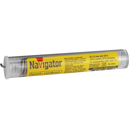 Припой 93 110 NEM-Pos01-63K-1.5-F20 (ПОС-63; колба; 1.5мм; 20 г) Navigator 93110