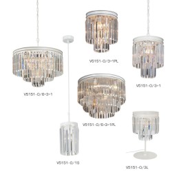 Люстра 4xE14 макс. 40Вт Vitaluce V5151-0/3+1