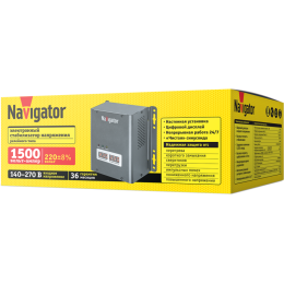 Стабилизатор напряжения 61 776 NVR-RW1-1500 Navigator 61776