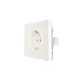 Розетка 1-мест. с защитн.шторк. СП ZIMA IP20 16А ПБТ безвинт. зажим слон. кость LEZARD 704-9088-124B