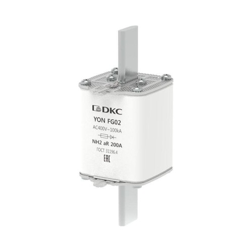 Предохранитель YON ножевого типа FG2 200А 400В хар-ка aR DKC 1FG02-0200-400V-AR