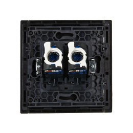 Розетка компьютерная 2-м RJ45 кат.6 FORTE&PIANO FP134 черн. IEK FP-K20-2-K02