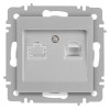 Розетка компьютерная 1-м СП Accent 6-303-03 RJ45 IP20 алюм. Intro Б0063630