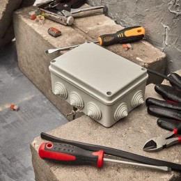 Коробка распаячная ОП 150х110х70мм винт IP55 Rexant 28-3057