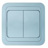 Выключатель 2-кл. СП Mimoza N 10А IP20 серебр./серебр. Makel 26603