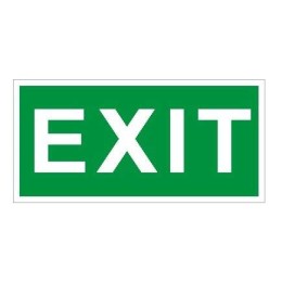Пиктограмма "Exit" ПЭУ 012 250х115 SIRAH СТ 2502001990