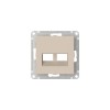 Накладка двойная AtlasDesign для информационных функций типа Keystone песочн. SE ATN001290