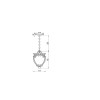 Светильник Fleur 1х60Вт E27 IP44 подвесной Maytoni O414PL-01BZ