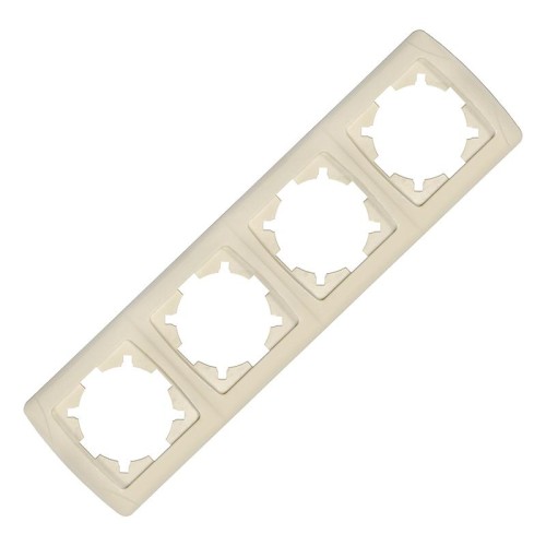 Рамка 4-м Маргарита горизонт. сл.кость (ivory) UNIversal МР004Г-I