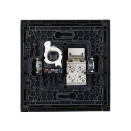 Розетка 2-м RJ11+RJ45 кат.5E FORTE&PIANO FP135 черн. IEK FP-KT20-O-1-K02