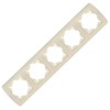 Рамка 5-м Маргарита горизонт. сл.кость (ivory) UNIversal 1084-I