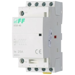 Контактор модульный ST-25-40 4НО 4Вт 2мод. монтаж на DIN-рейку F&F EA13.001.003