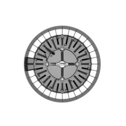 Светильник светодиодный ДСП IB 11 S 150W W 840 BK 298х298х112мм 150Вт 4000К IP65 подвес черн. High B