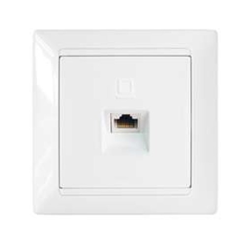 Розетка компьютерная 1-м СП бел. Bylectrica РК18-006