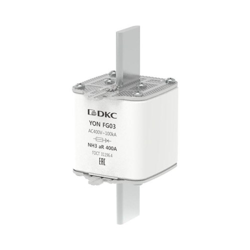 Предохранитель YON ножевого типа FG3 400А 400В хар-ка aR DKC 1FG03-0400-400V-AR