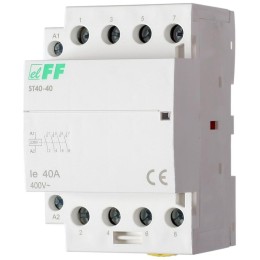 Контактор модульный ST-40-40 4НО 6.4Вт 3мод. монтаж на DIN-рейку F&F EA13.001.004