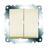 Выключатель 2-кл. 1мод. СП Cosmo 10А IP20 механизм крем. ABB 619-010300-202