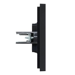 Заглушка с суппортом FORTE&PIANO FP141 черн. IEK FP-PL10-K02
