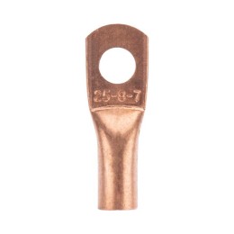 Наконечник медный ТМ 25-8-7 (25кв.мм - d8мм) (уп.100шт) Rexant 07-5313-2