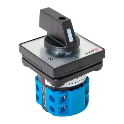 Переключатель кулачковый ПК-1-52 2п 10А "1-2" IP65 EKF pk-1-52-10-65