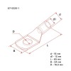 Наконечник медный ТМ 70-10-13 (70кв.мм - d13мм) (уп.5шт) Rexant 07-5325-1