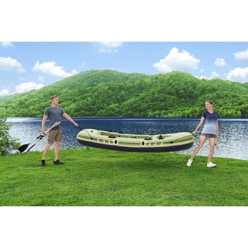 Лодка надувная Voyager (65164) Х3 294х137см весла насос Bestway 6941607338292