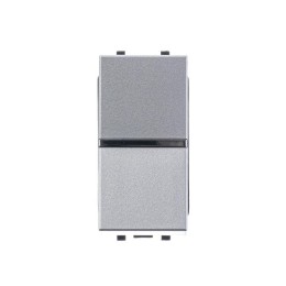 Выключатель 1-кл. 1п 1мод. СП Zenit 16А IP20 с клавишей серебр. ABB 2CLA210100N1301