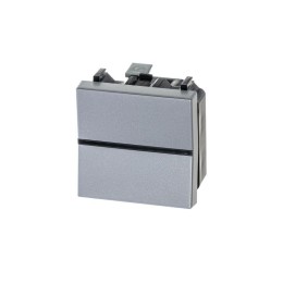 Переключатель 1-кл. 2мод. СП Zenit 16А IP20 с клавишей механизм серебр. ABB 2CLA220200N1301