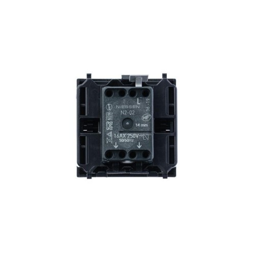 Переключатель 1-кл. 2мод. СП Zenit 16А IP20 с клавишей механизм серебр. ABB 2CLA220200N1301