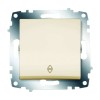 Переключатель 1-кл. 1мод. СП Cosmo 10А IP20 (сх. 6) механизм крем. ABB 619-010300-209