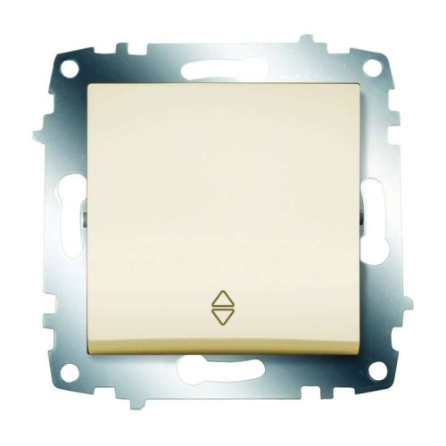 Переключатель 1-кл. 1мод. СП Cosmo 10А IP20 (сх. 6) механизм крем. ABB 619-010300-209