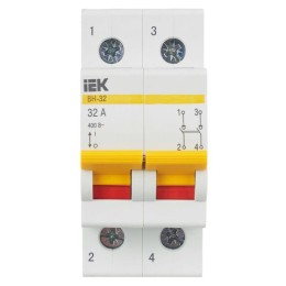 Выключатель нагрузки (мини-рубильник) 2п 32А ВН-32 KARAT IEK MNV10-2-032