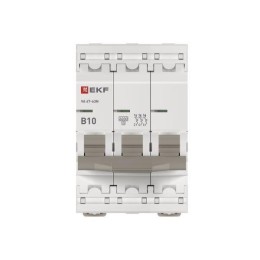 Выключатель автоматический модульный 3п B 10А 6кА ВА 47-63N PROxima EKF M636310B