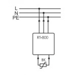 Регулятор температуры RT-800 (от -20 до +130град.C; цифровая индикация; тип корпуса вилка-розетка) F