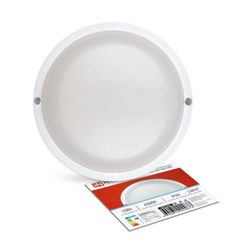 Светильник светодиодный СПП 1065-КРУГ 10Вт 6500К IP65 900лм 140мм герметичный IN HOME 4690612044873