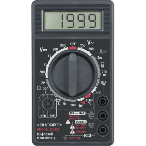 Мультиметр 82 973 OMT-Mm02-838 (838) ОНЛАЙТ 82973