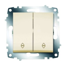 Переключатель 2-кл. 1мод. СП Cosmo 10А IP20 (сх. 6) механизм крем. ABB 619-010300-211