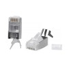 Коннектор 8P8C-SH-C6(1.35)-TWP RJ-45(8P8C) под витую пару кат. 6 экран. универс. (для ож и мж кабеля