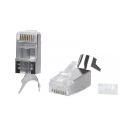 Коннектор 8P8C-SH-C6(1.35)-TWP RJ-45(8P8C) под витую пару кат. 6 экран. универс. (для ож и мж кабеля